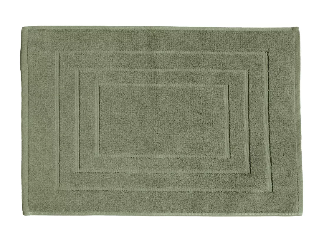 Tapis de bain coton 1000g/m2 collection NAÏA 60x40 cm vert Olive