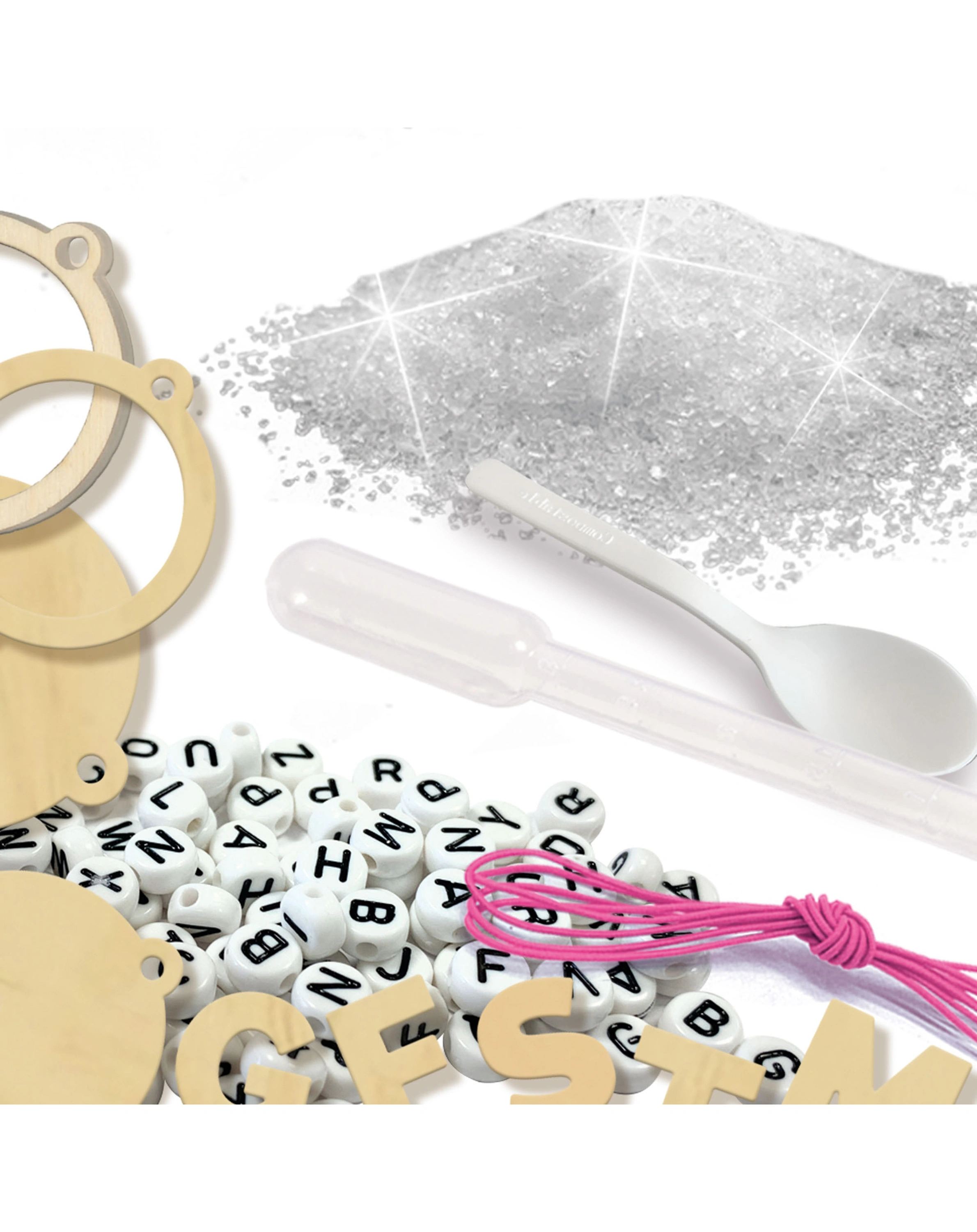 Schmuck-Bastelset EASY DIAMOND - BUCHSTABEN in bunt