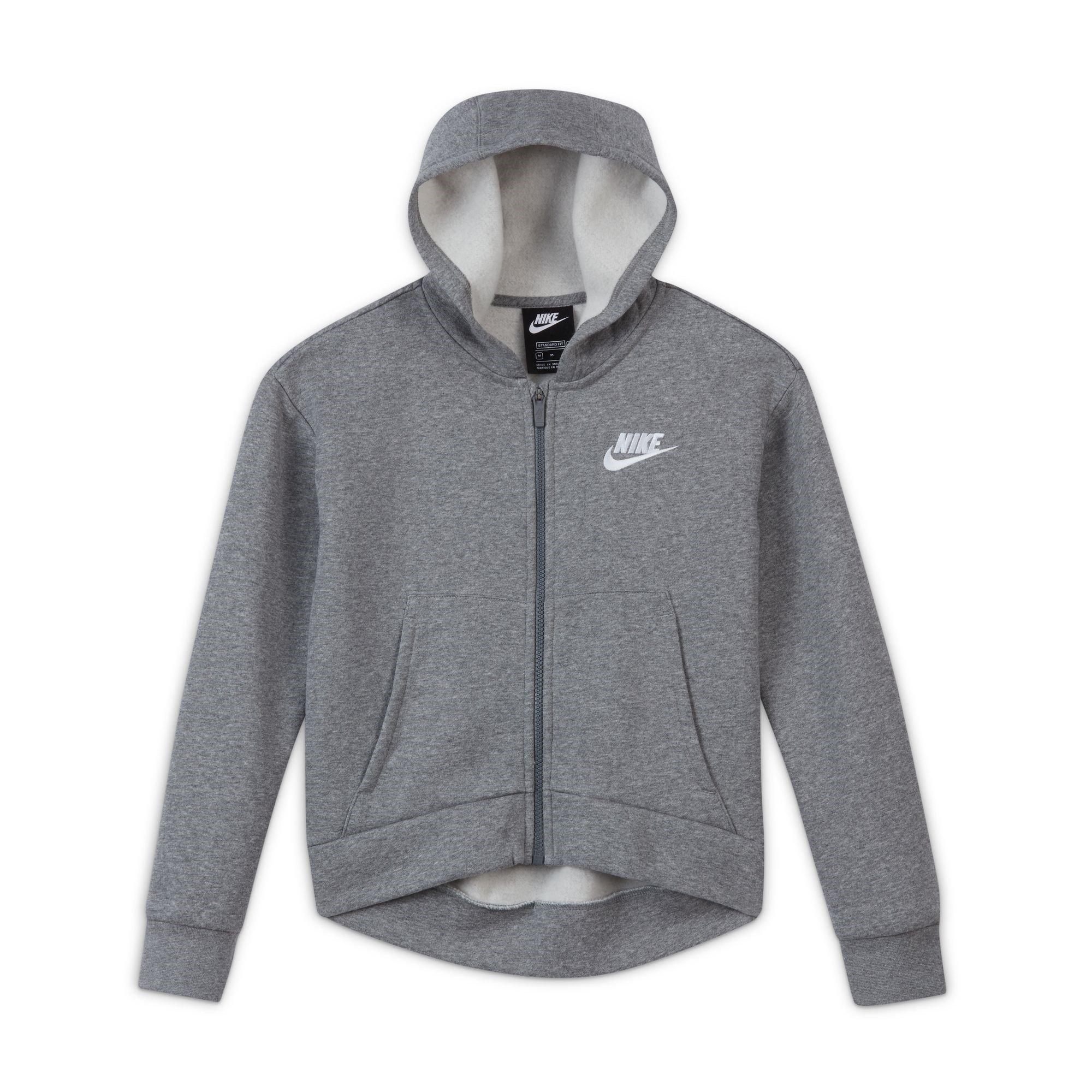 Nike Nike Sportswear Club Fleece Big Kids' (Girls') Full-Zip Hoodie