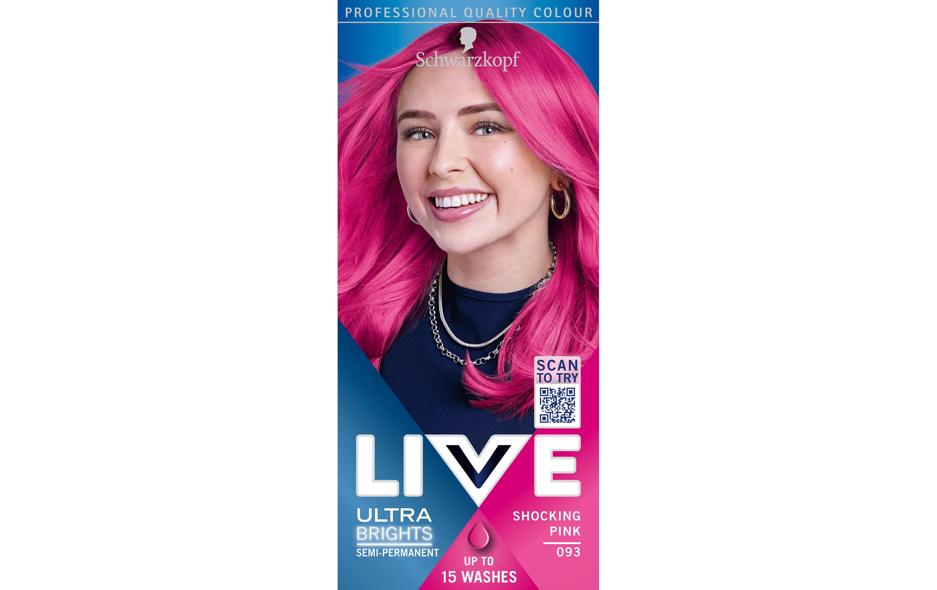 Haarcoloration Ultra Brights 093 Shocking PinkIntensive oder Pastelle Haarfarbe je nach Wahl