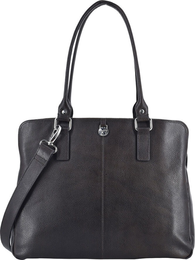 ADAX Napoli handbag Gerda 14 Mørkebrun