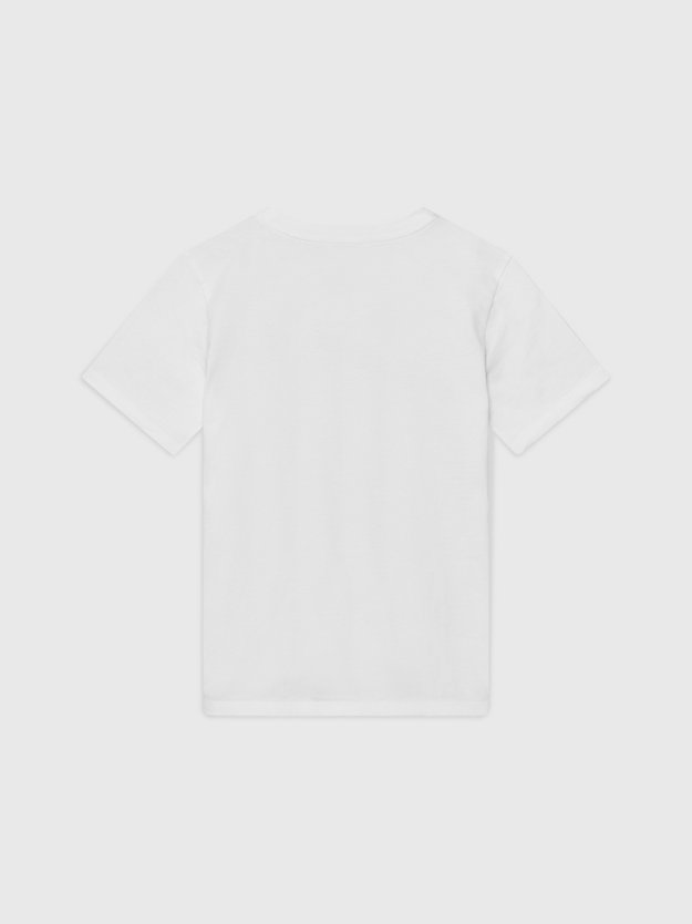 Camiseta infantil CK Monogram com logo para praia