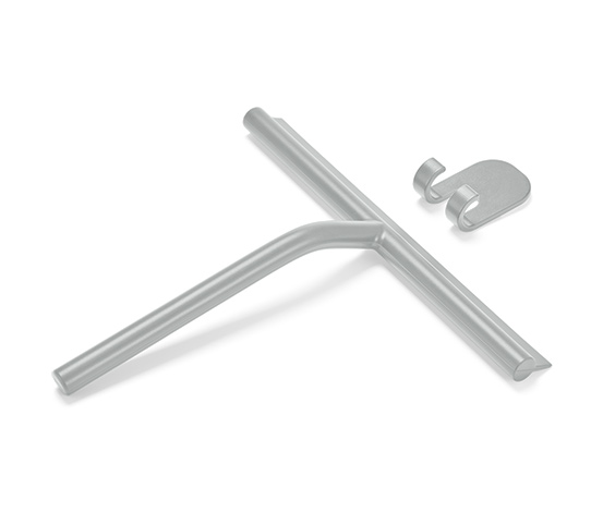 Badwischer mit Wandhalterung