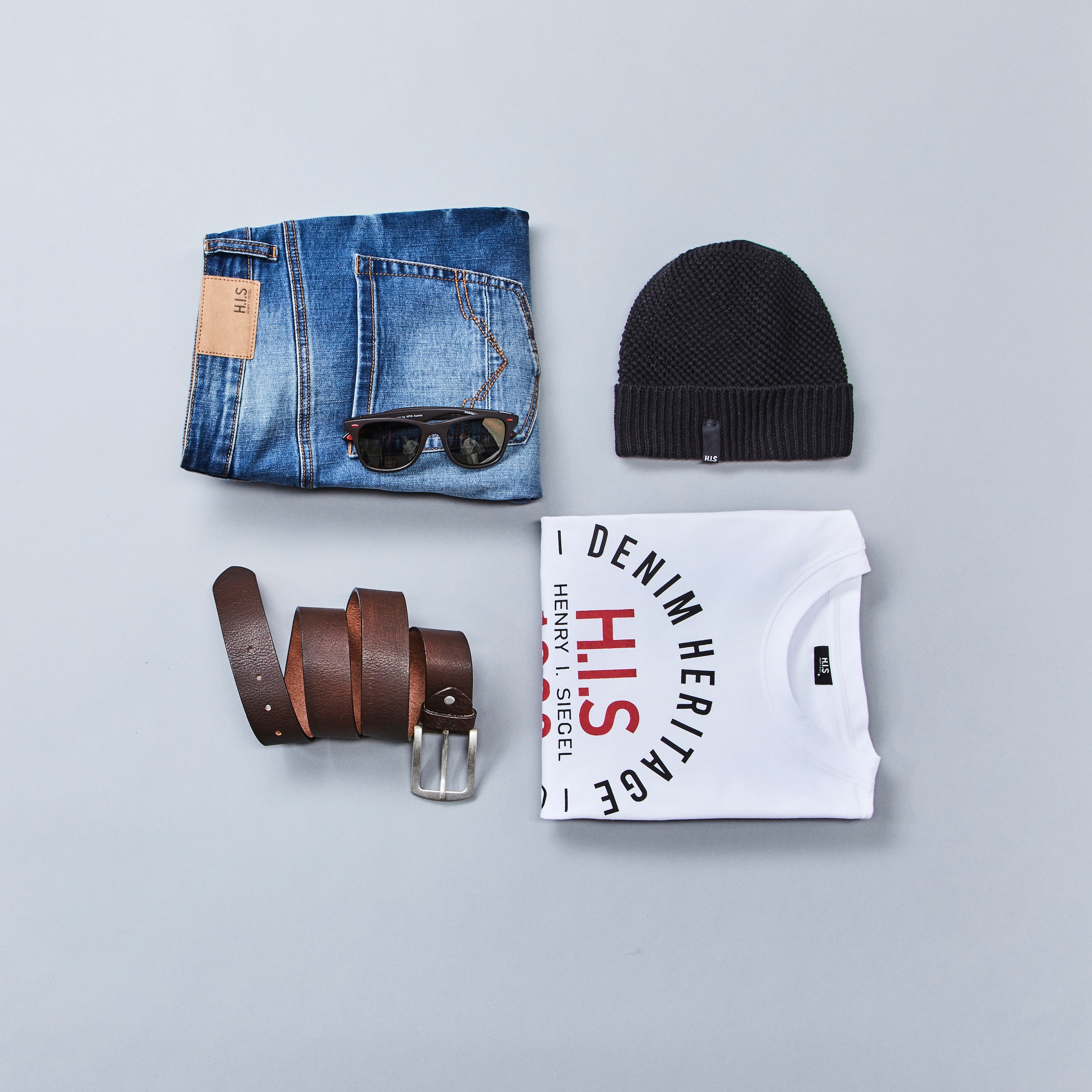 H.I.S Straight-Jeans »DIX«, gerade Beinform,  niedrige Leibhöhe,  Used-Waschung