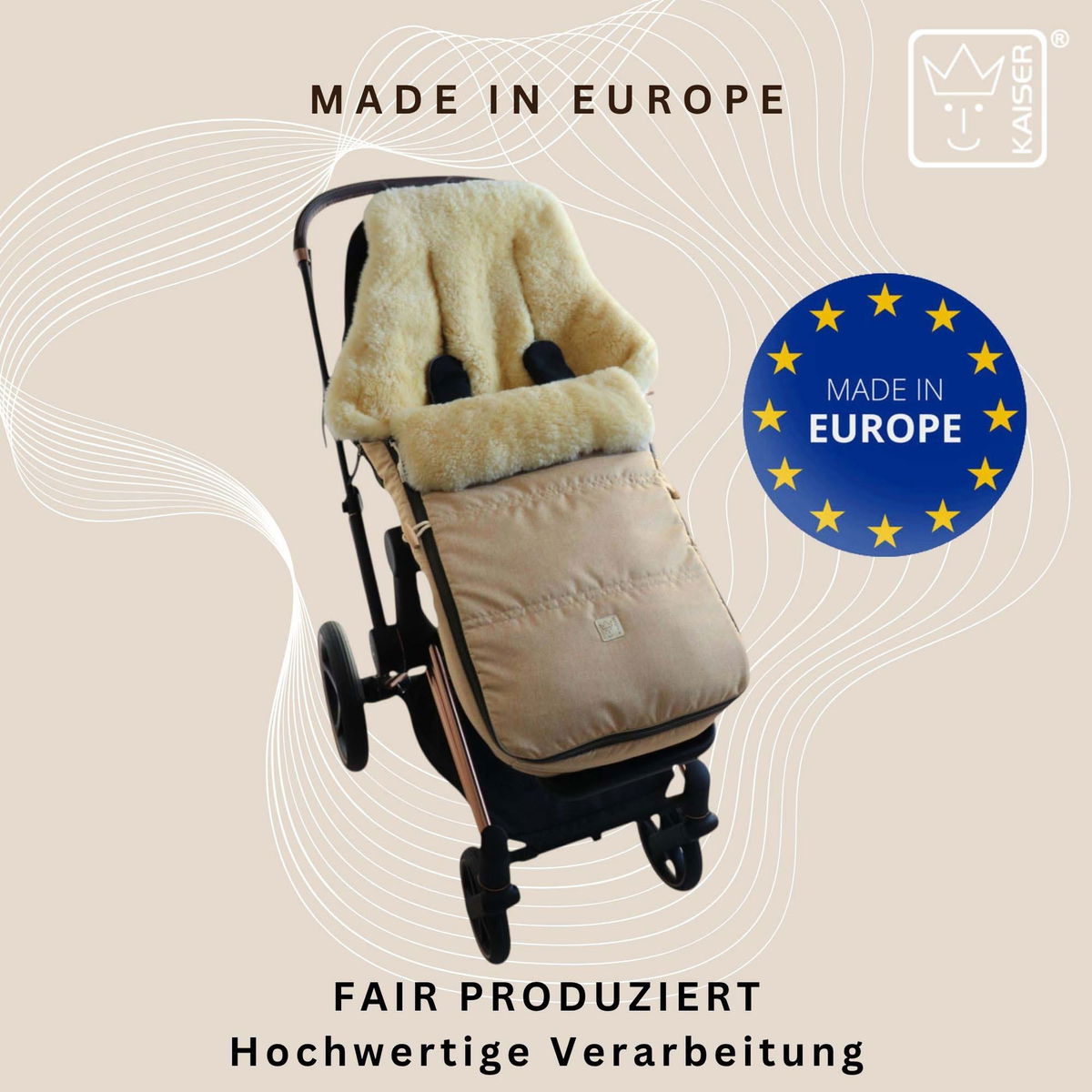KaiserKaiser   DUBLAS 2.0 Lammfell Fusssack ginger