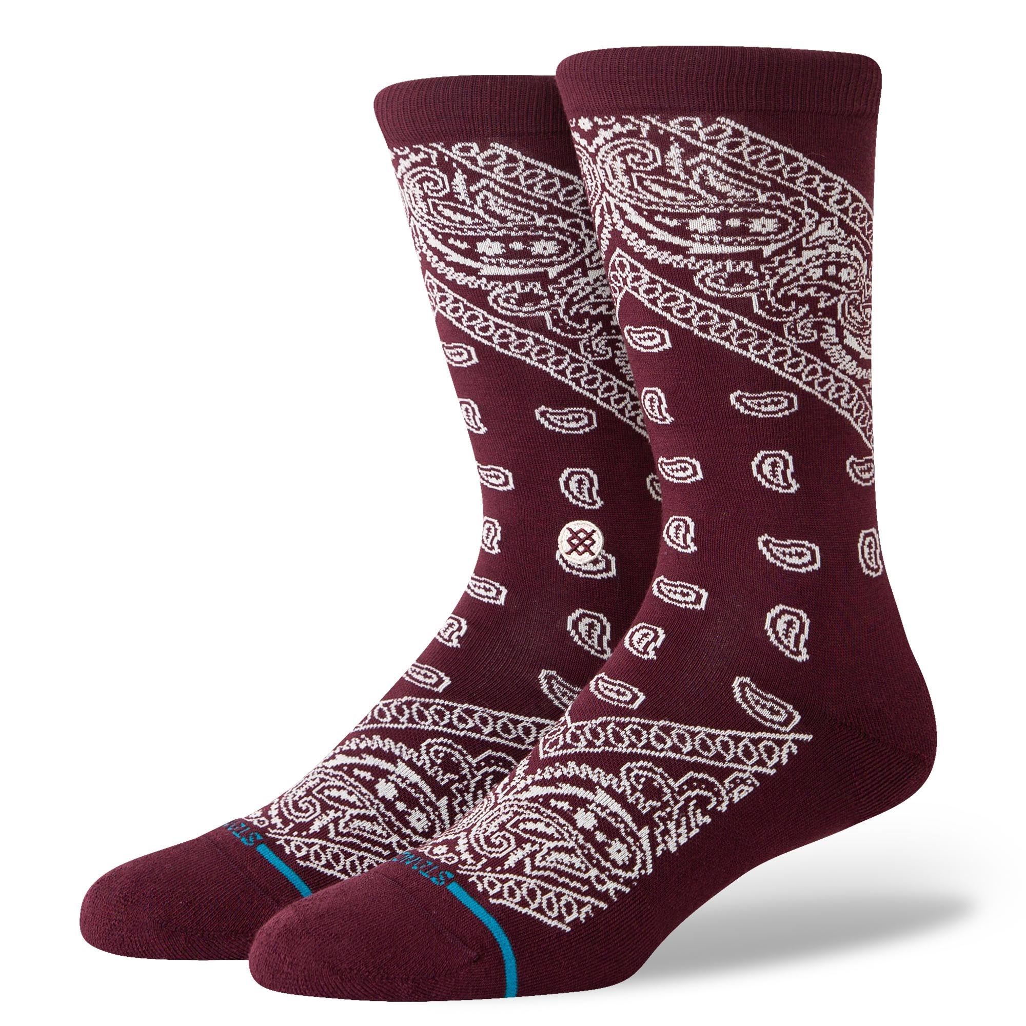 Stance Barrio Crew Wine M