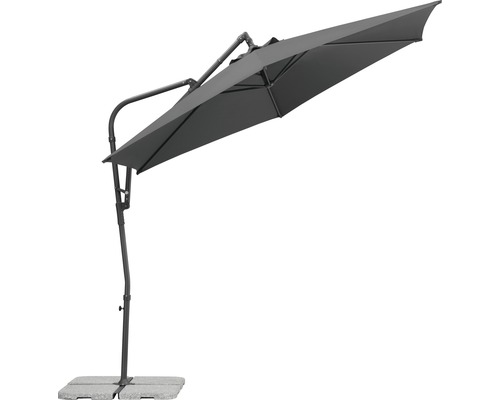 Schneider Genoa parasol Ø 300 cm H 255 cm antraciet