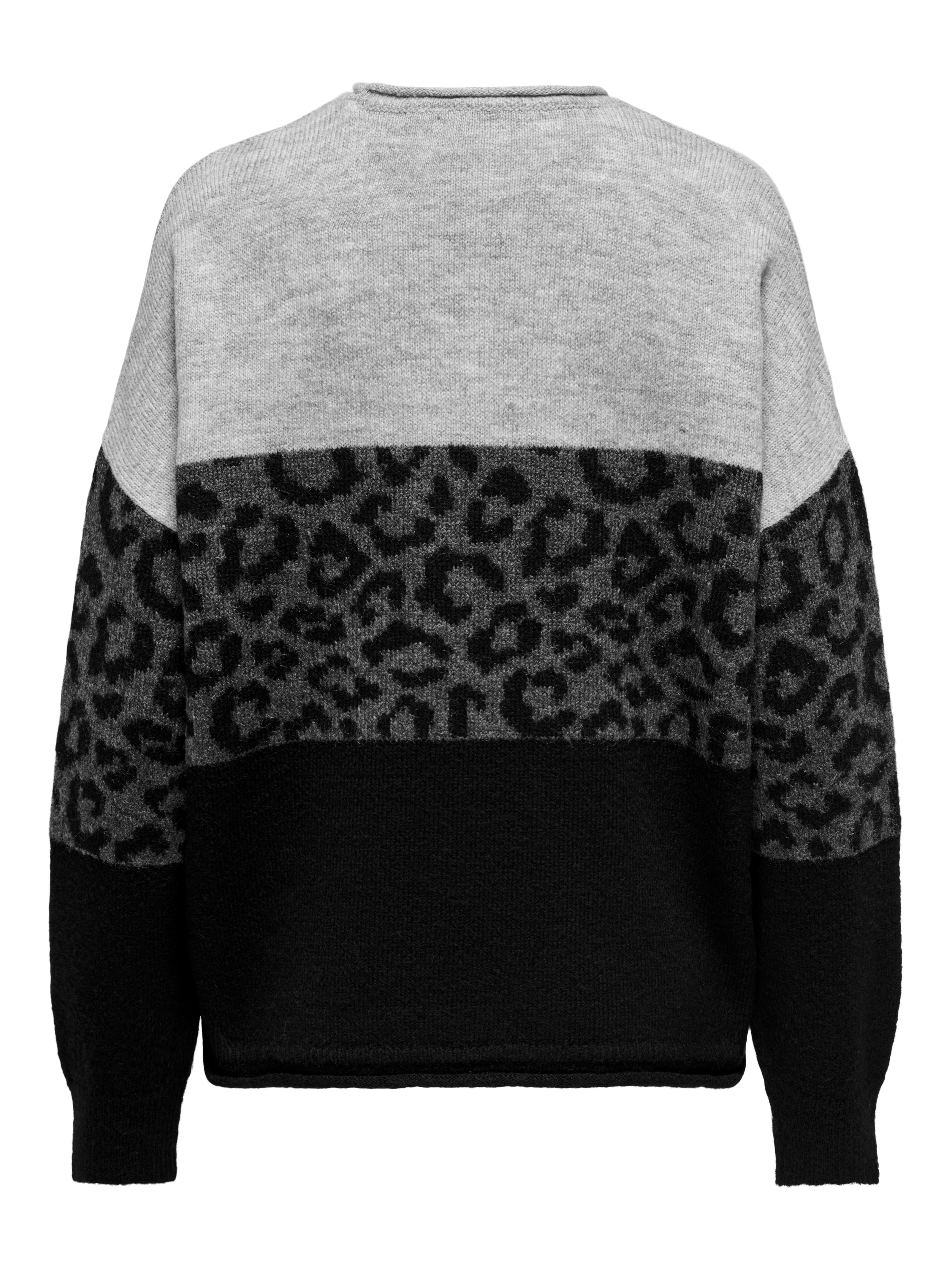 CARJADE Strickpullover Light Grey Melange