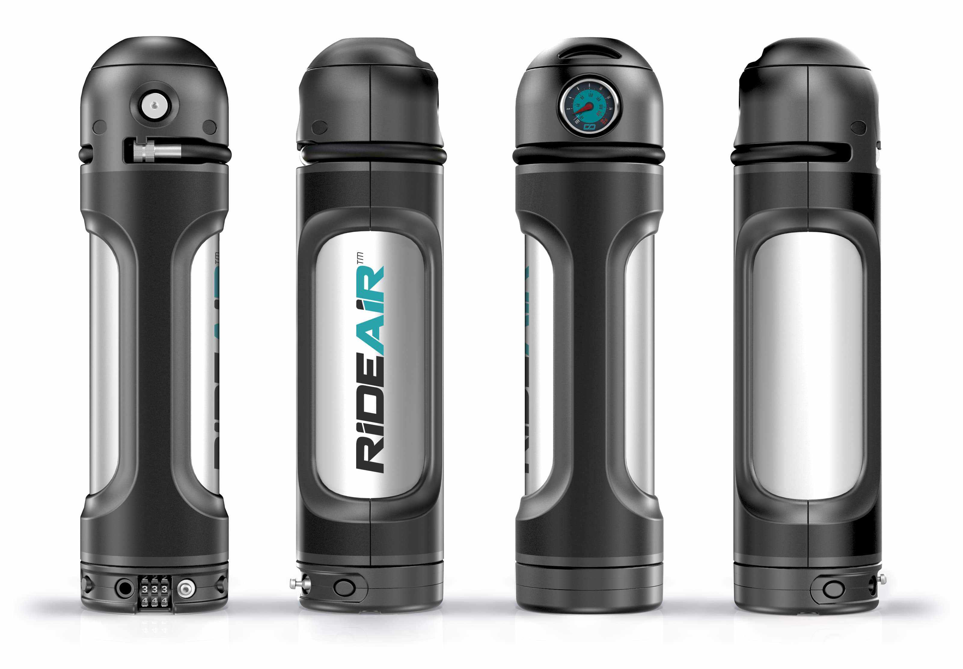 Pompe à  vélo avec compresseur intégré RideAir Antivol