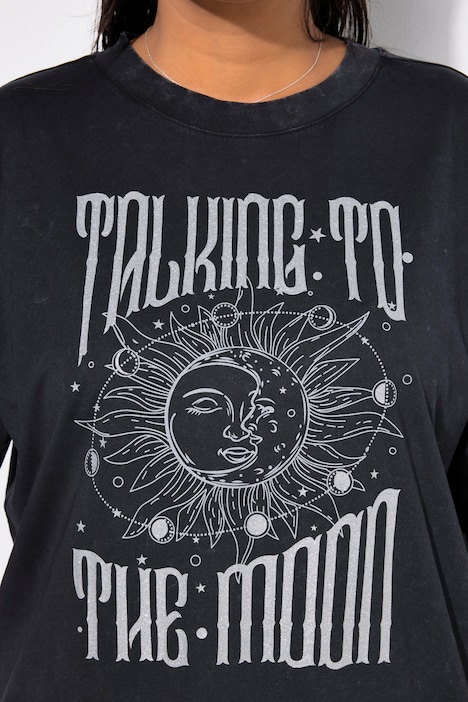 T-Shirt, Oversized, Vintage Look, Sun-Print