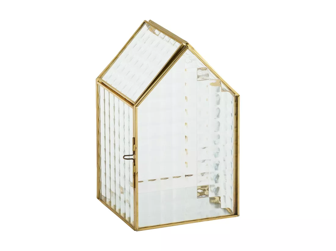 Lanterne Crister or moyen 21 x 12.5 x 12.5