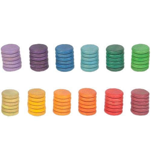 Grapat munten opaque - 12 kleuren (72st)