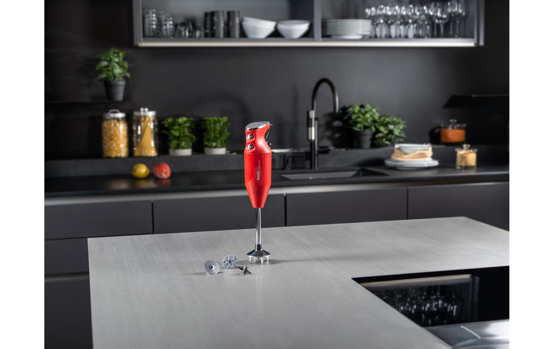 Stabmixer M250 Prime Chrom/Rot<br>Handlicher Stabmixer