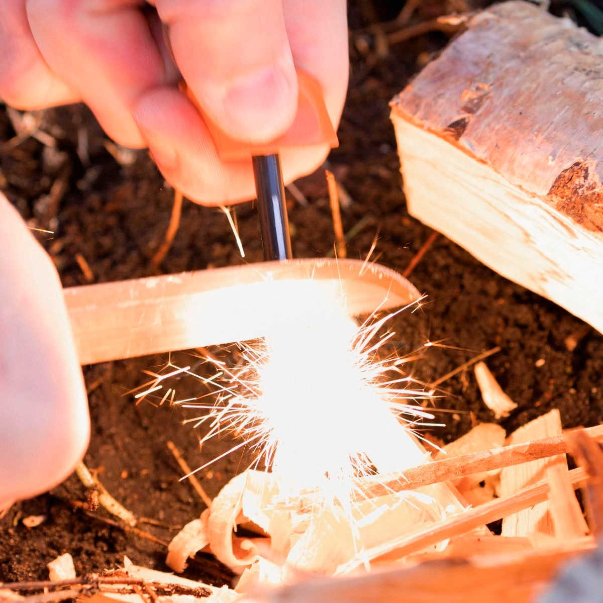 Light My Fire Swedish FireKnife  2in1 Anzünder rustyorange