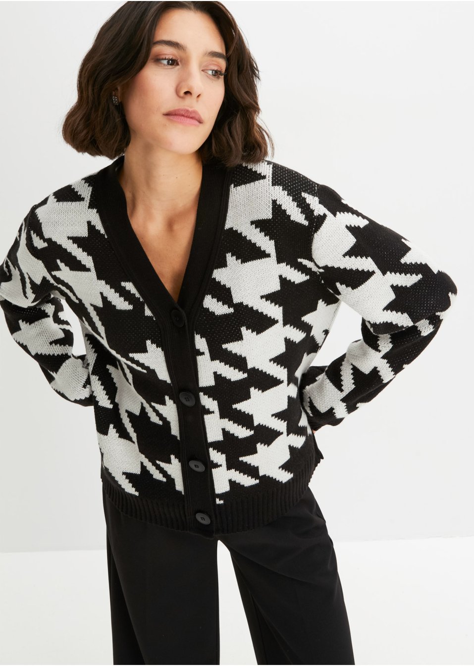 Gilet en maille à motif