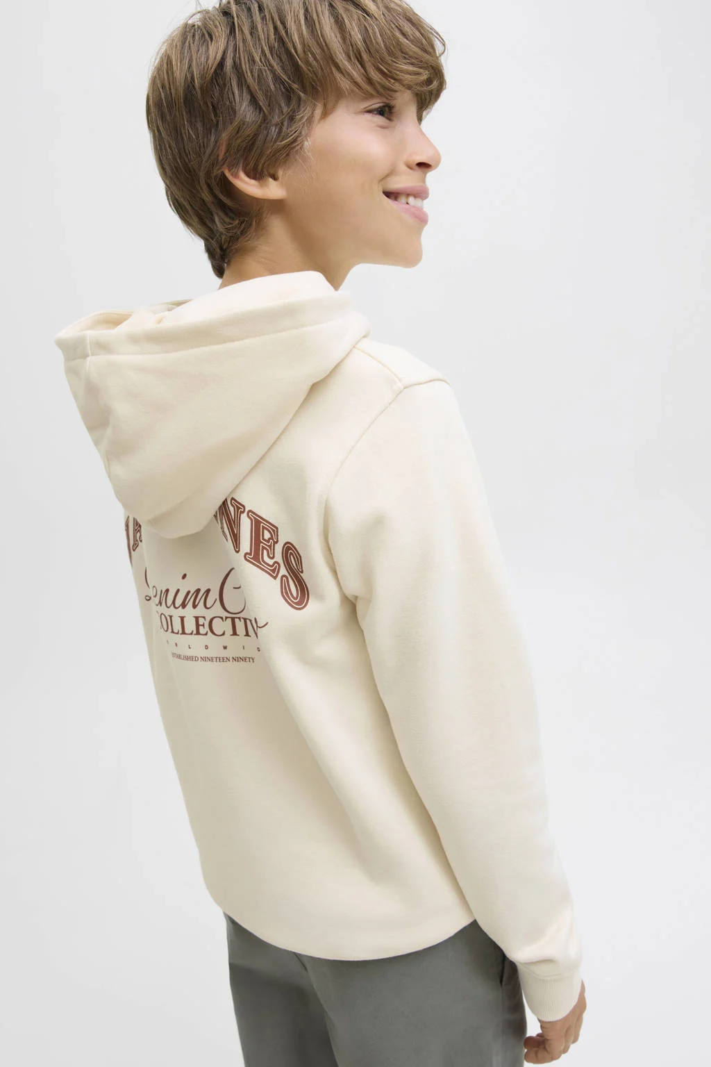 JACK & JONES JUNIOR hoodie ecru