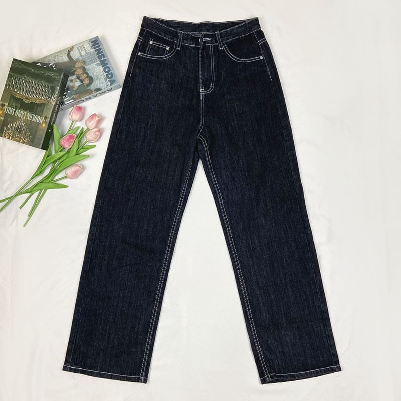 Phiyena - High Rise Wide Leg Jeans