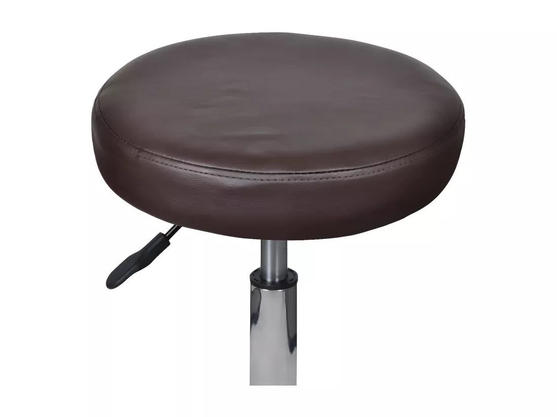 Tabourets de bureau 2 pièces Marron 35,5x84 cm Similicuir
