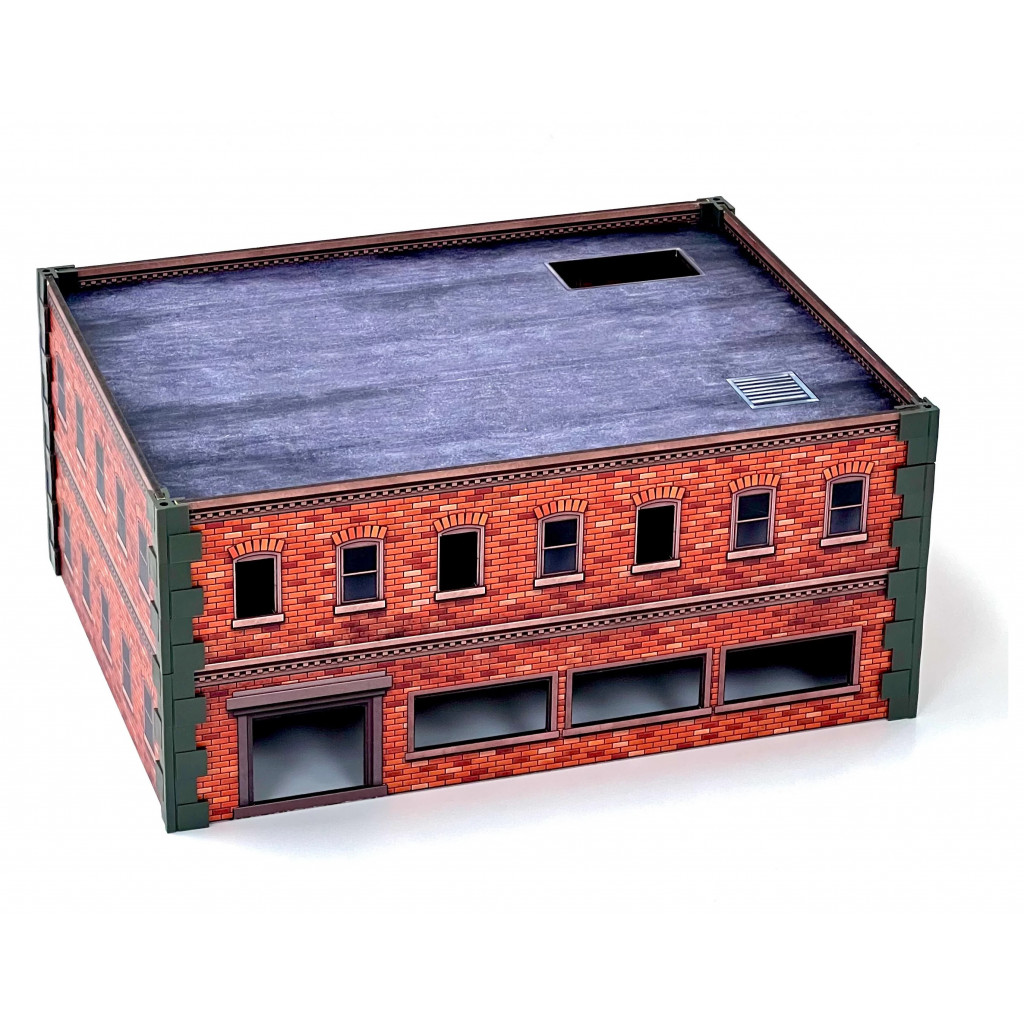 Metropolis Cityscape Medium Square & Large Rectangle Brick Buildings