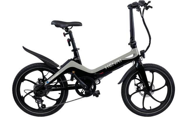 Blaupunkt Henri faltbares E-Bike 20 Zoll 250W schwarz/grau