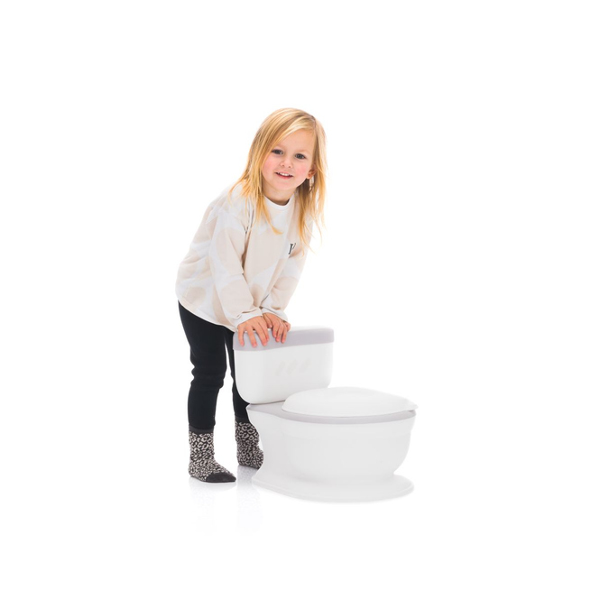 MICA - Kindertoilette Marlin - grau/weiß