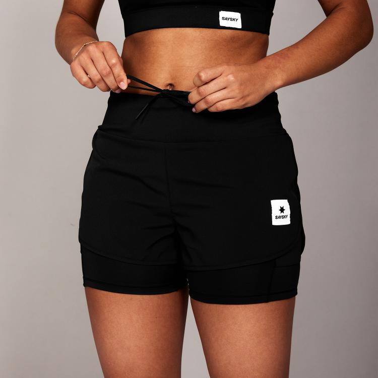 Saysky Pace 2in1 Shorts 3 Womens Black