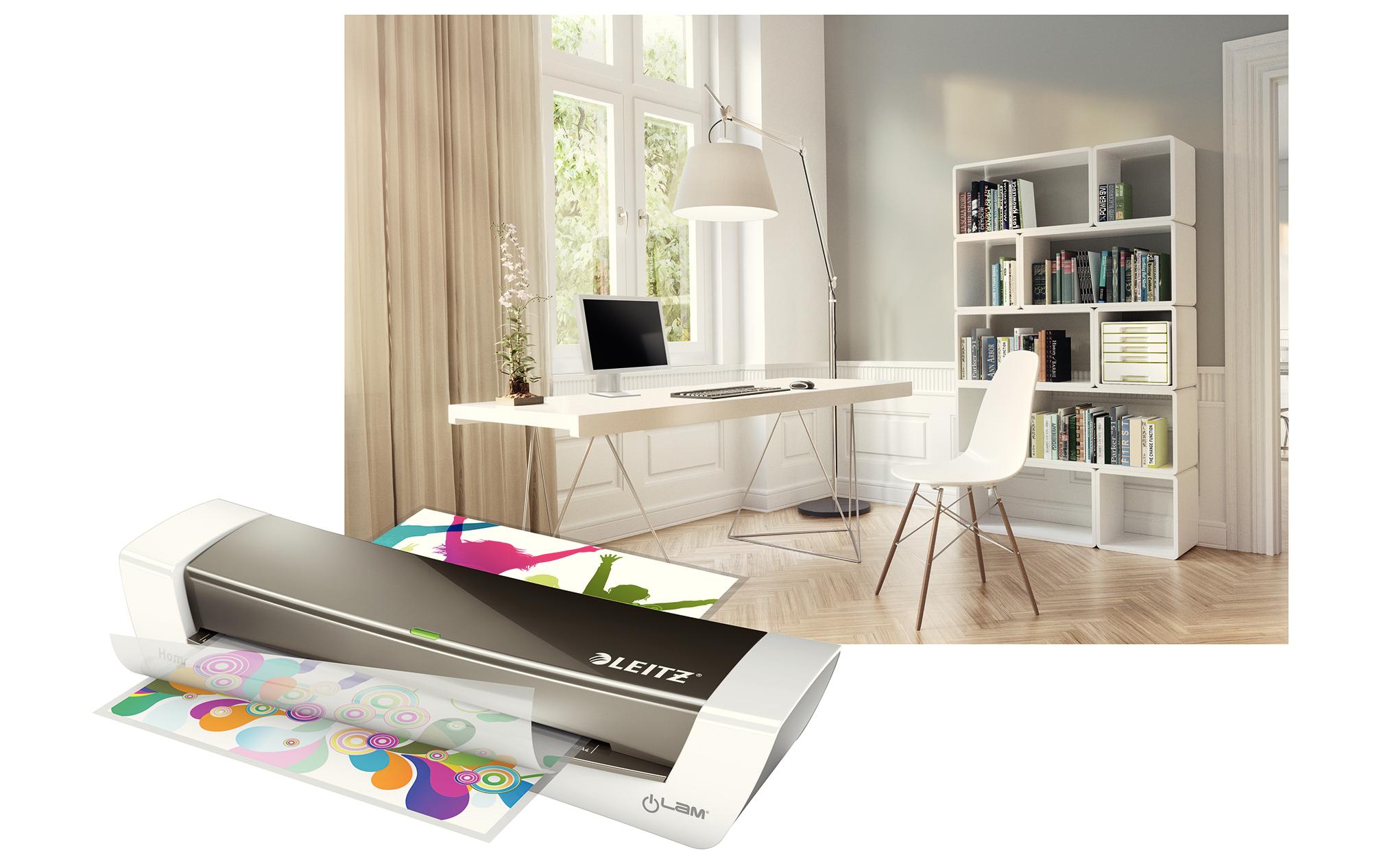 Laminiergerät iLAM Home Office A4 125 µm GrauLaminiergerät für Zuhause