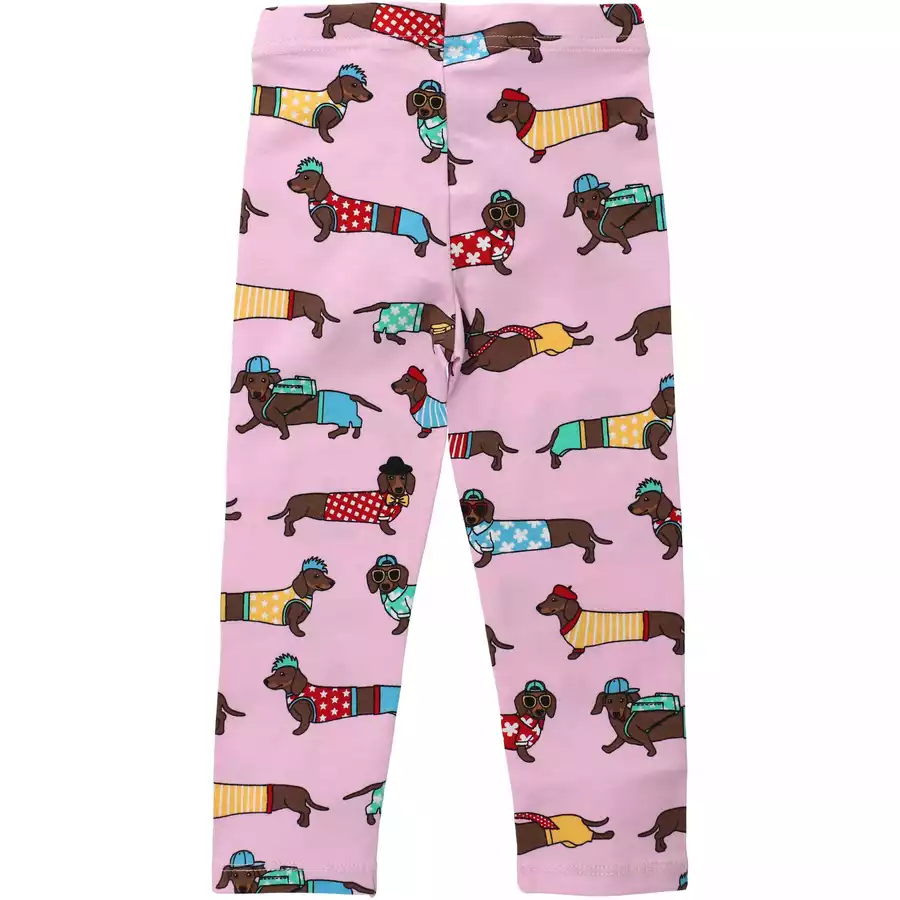 Villervalla Leggings Dachshund himbeere