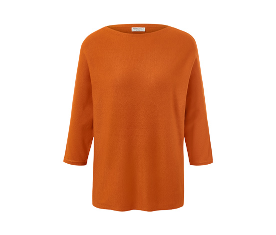 Feinstrickpullover, orange