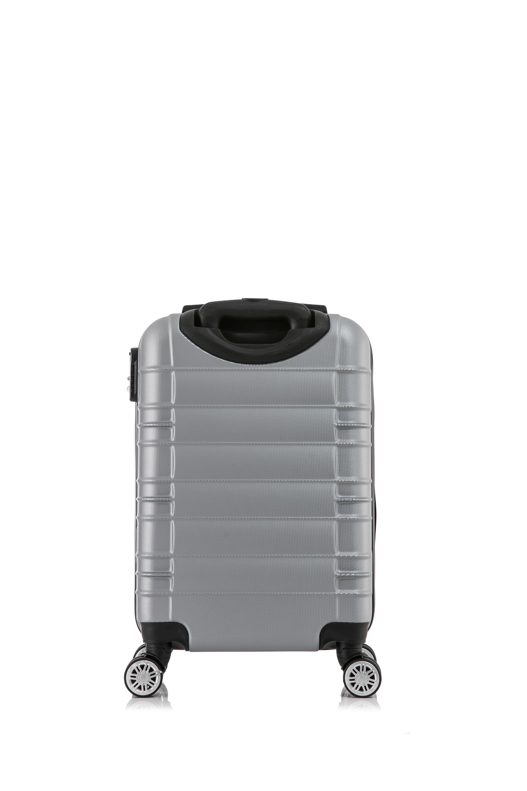 Reisekoffer Hartschalenkoffer AVA 3er Set silber