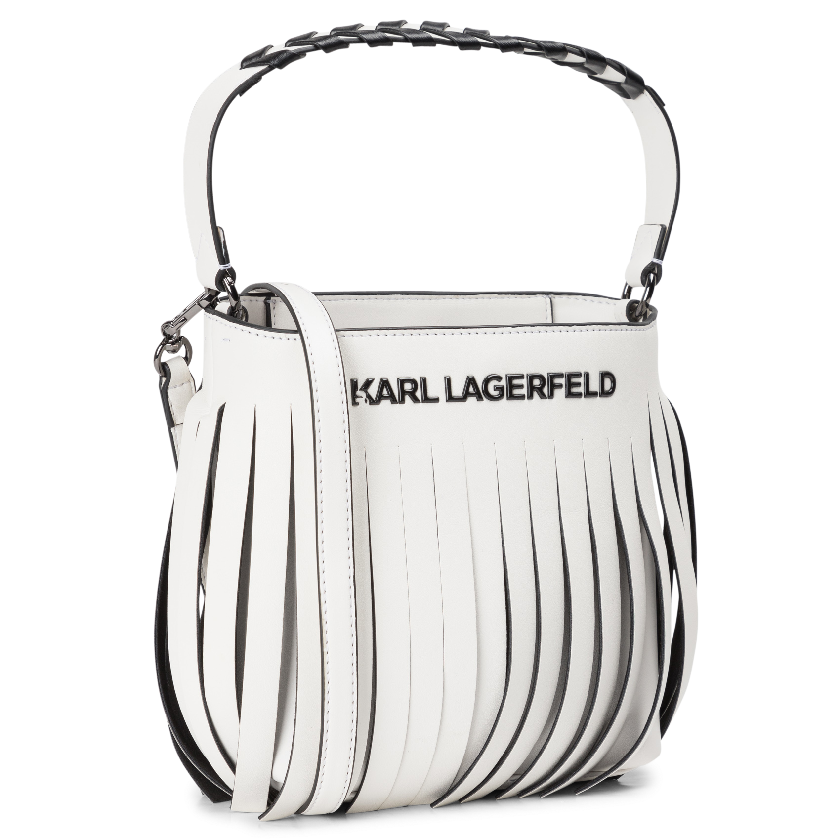 Sac bandoulière à franges | Blanc