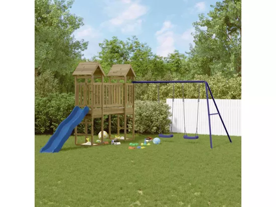 Aire de jeux d'extérieur bois de pin imprégné