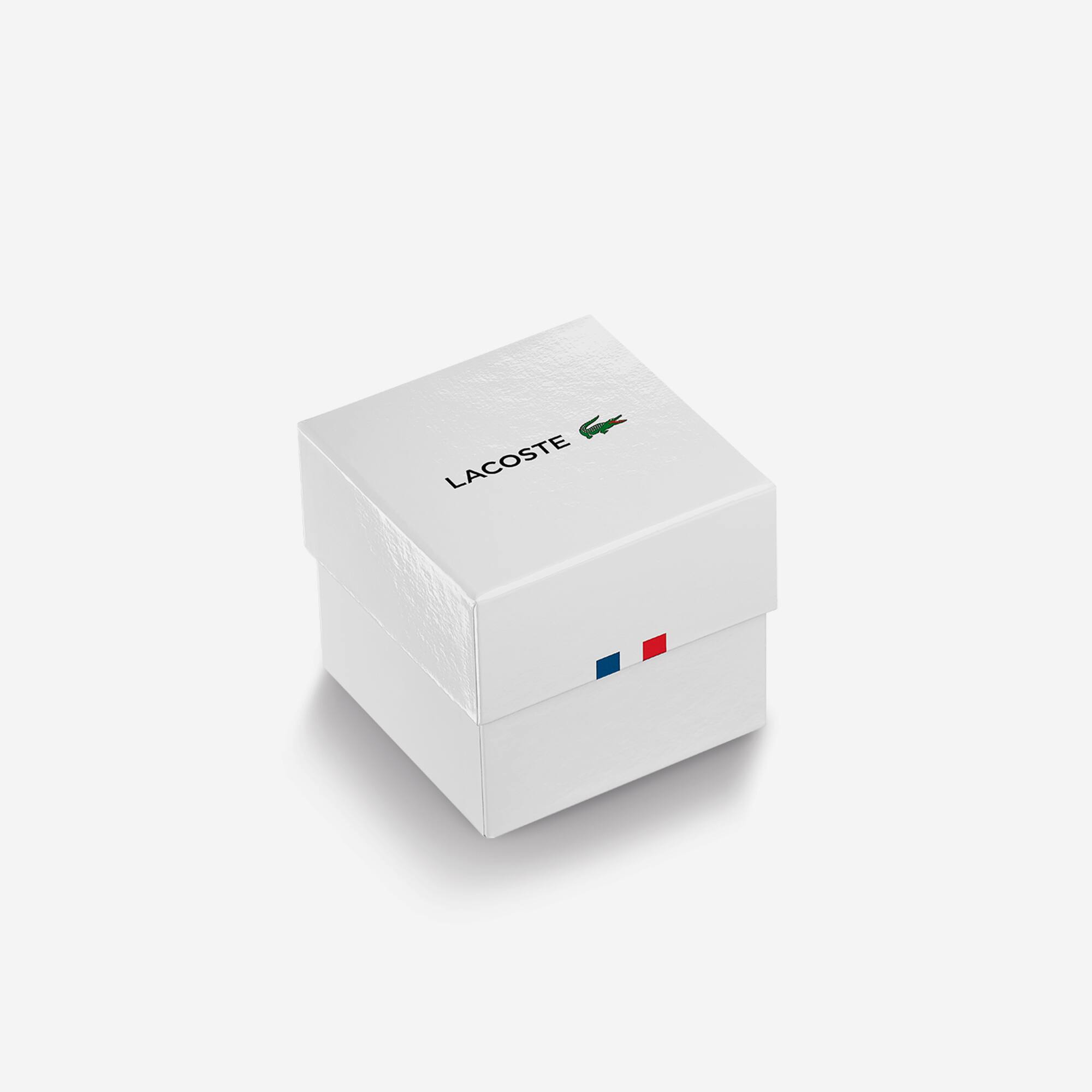 LACOSTE 12.12 Damenuhr mit schwarzem Silikonband Uhren - Weiss - Lacoste - Damen
