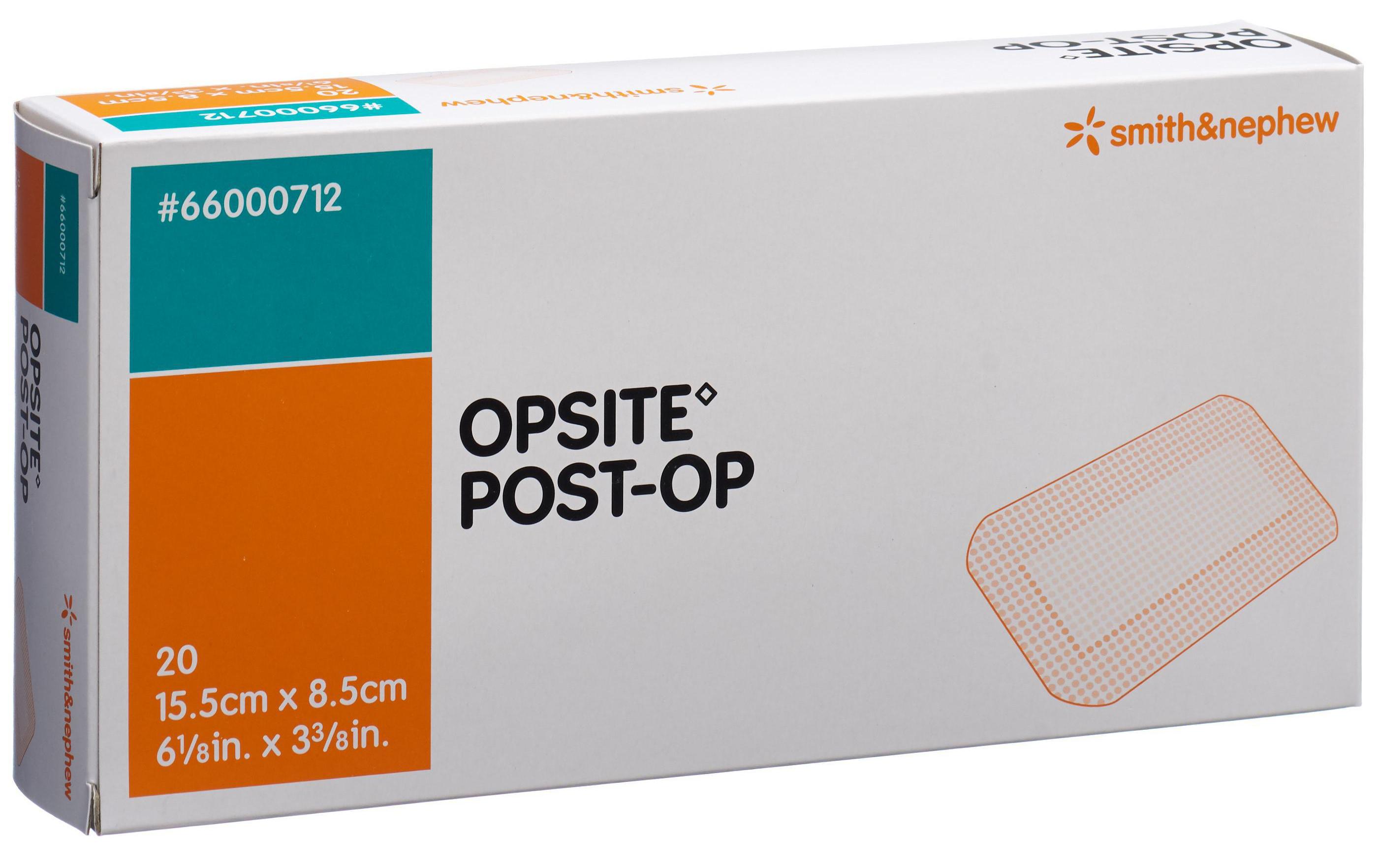 Wundpflaster Opsite Post-OP 15.5 x 8.5 cm 20 StückSteriler Folienverband mit absorbierendem Wundpad