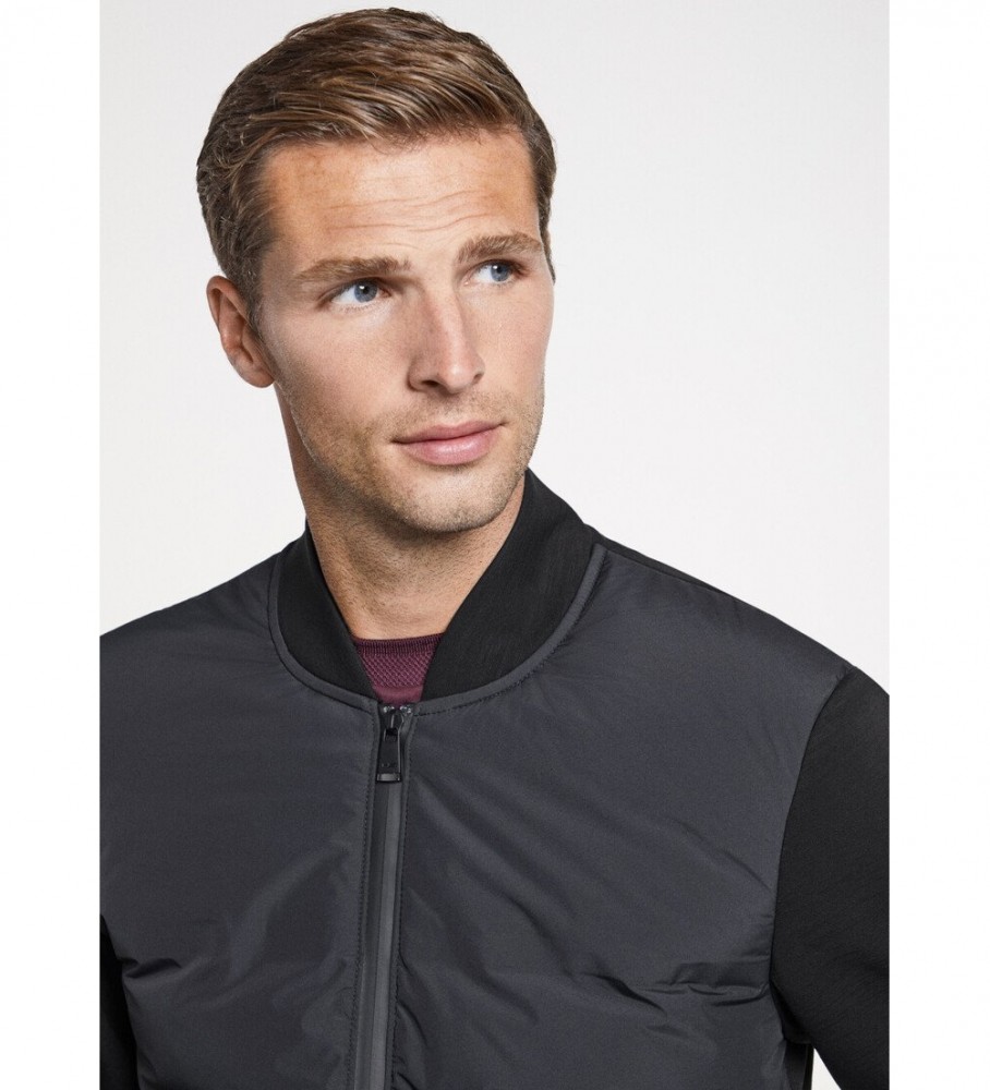 Jaqueta esportiva bomber preta Hackett