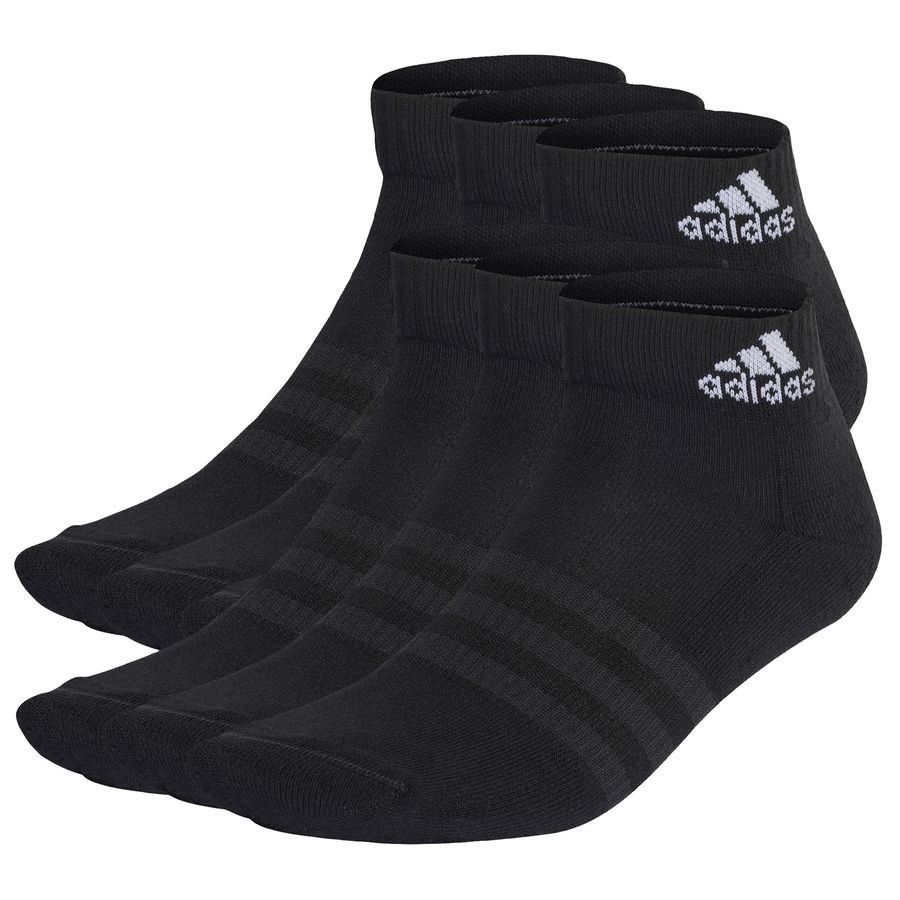 adidas Socquettes Cushioned Sportswear 6-Pack - Noir/Blanc