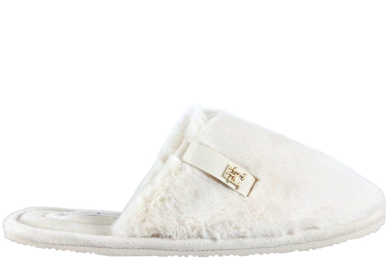 TOMMY HILFIGER COMFORT HOMESLIPPER WHITE HJEMMESKO