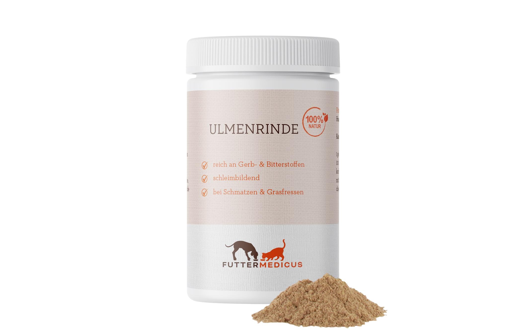 Hunde-Nahrungsergänzung Ulmenrinde, 150 gErgänzungsfuttermittel für Hunde und Katzen