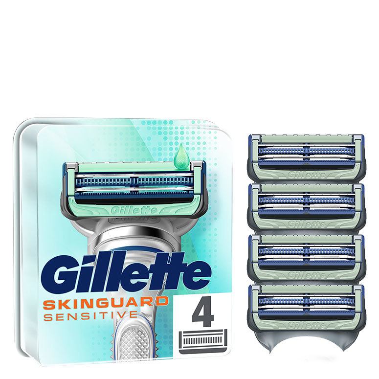 Gillette SkinGuard Sensitive Razor Blade Refills Aloe 4pcs