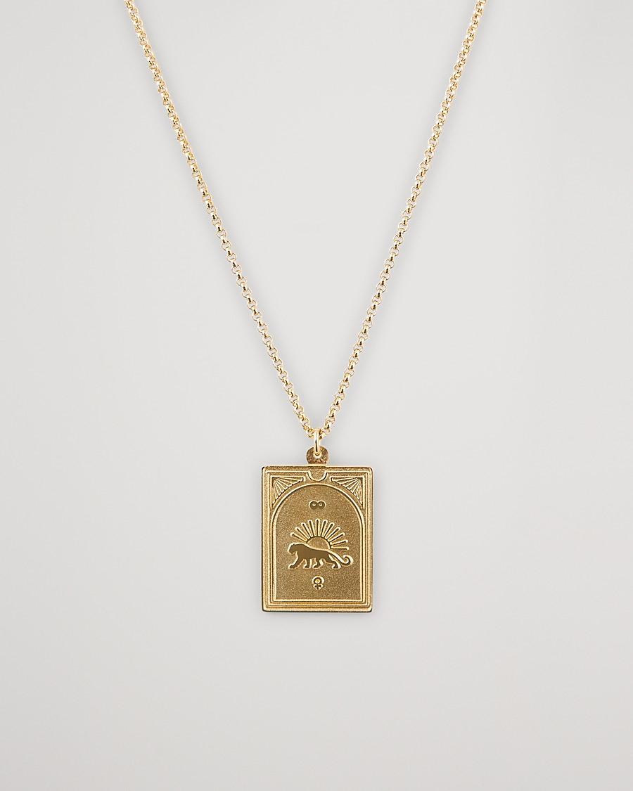 Tom Wood Tarot Strength Pendant Necklace Gold