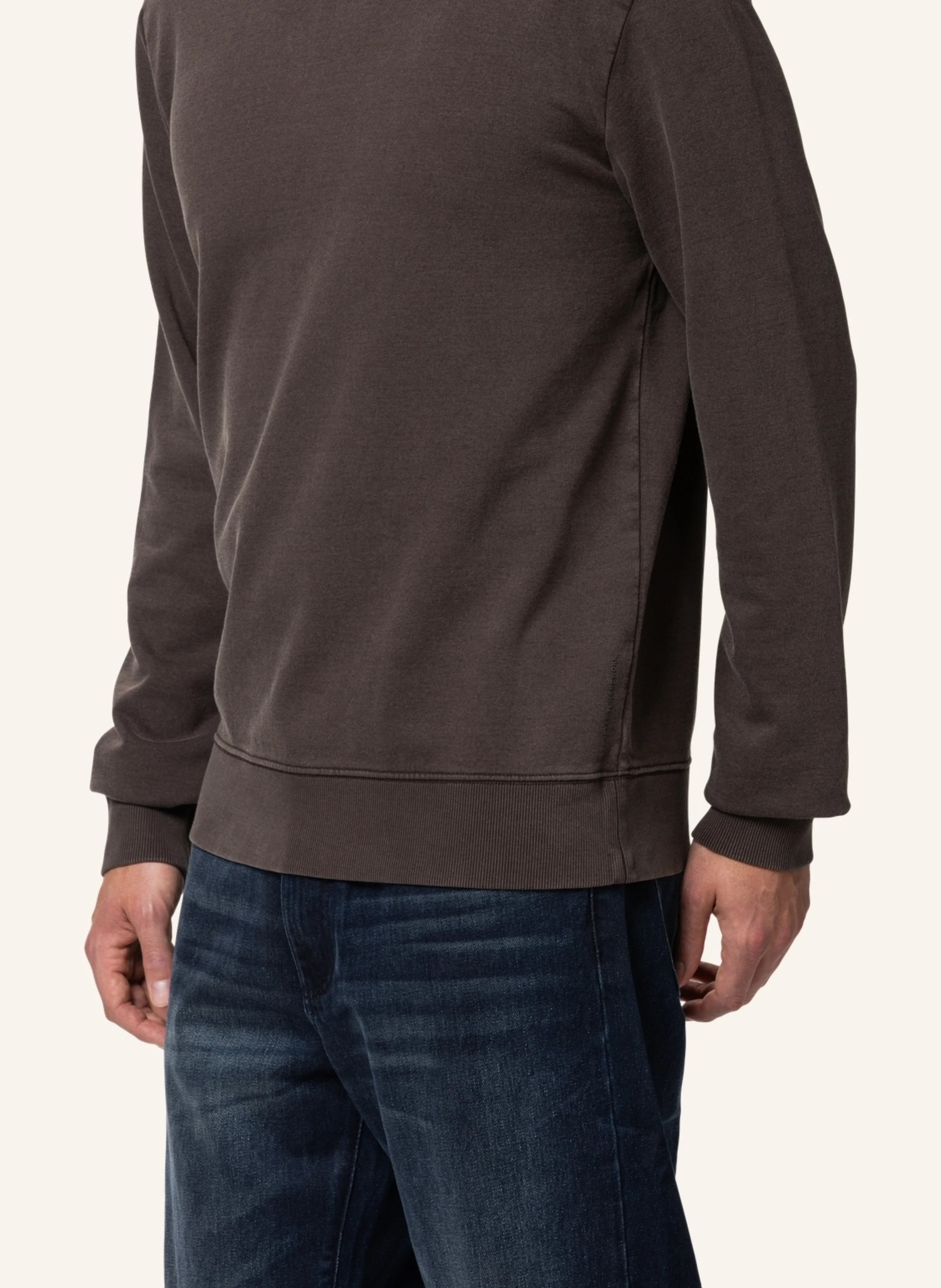 TRUSTED HANDWORK Round Neck 1/1-Sleeve Sweatshirt