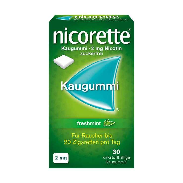 nicorette Kaugummi freshmint, 2 mg Nikotin, 30 St