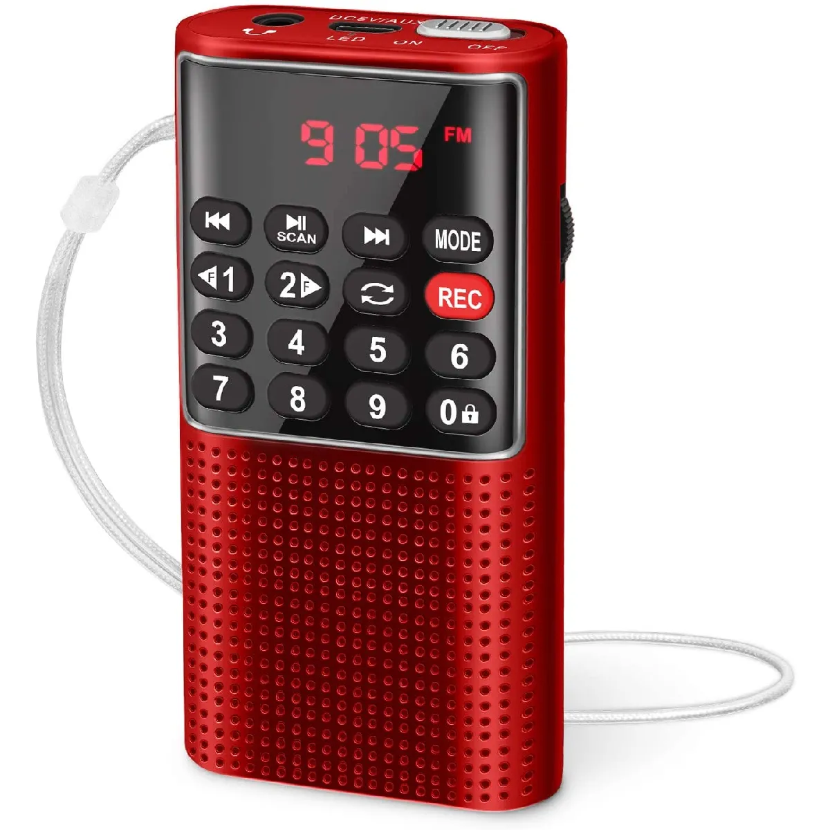 Prunus Radio Portable - Rouge