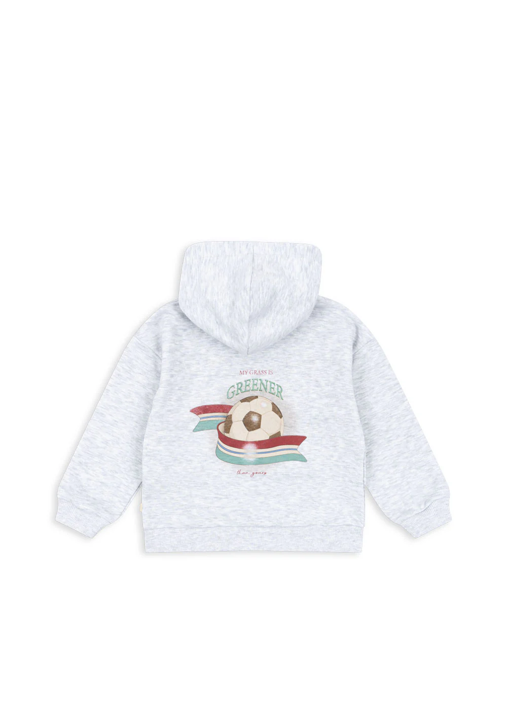 Lou hættetrøje - off white melange - 12M