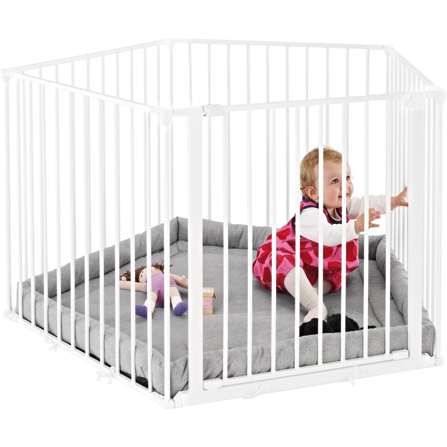BabyDan Park-A-Kid Laufgitter 365 cm, weiß