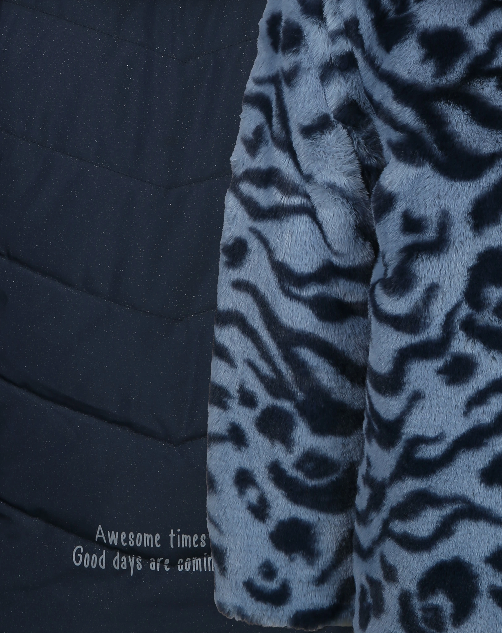 Winterjacke TIGER zum Wenden in marine