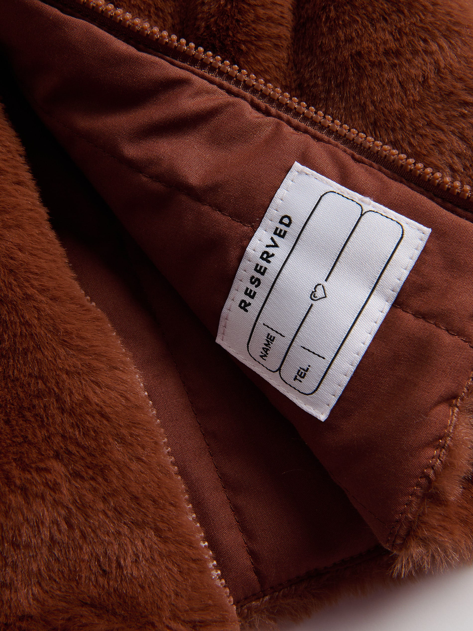 Jacke mit weichem teddyfutter