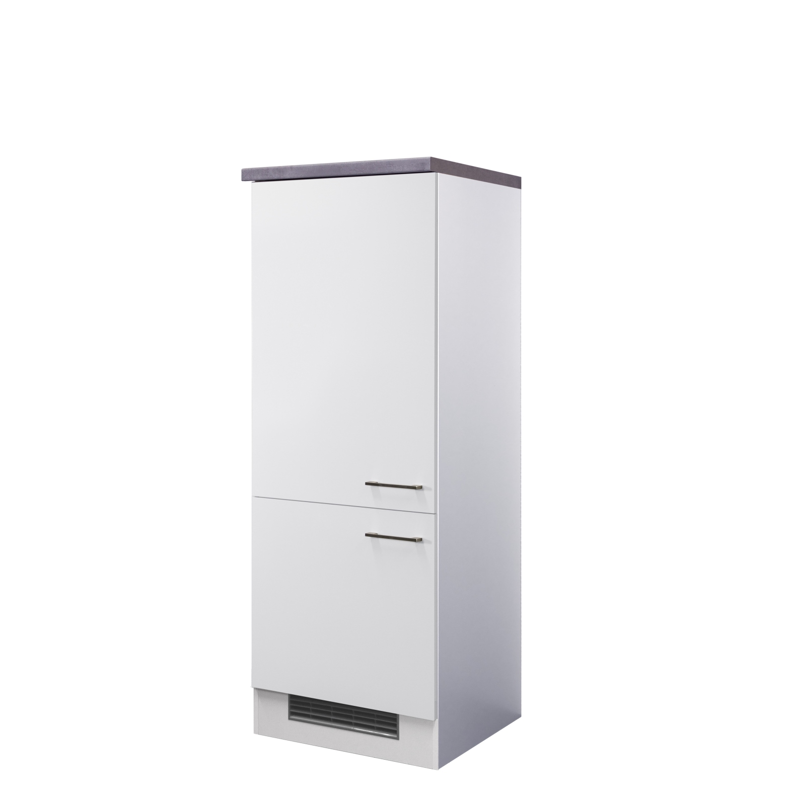 Kühlschrankumbau ELEA - weiß-Beton - 162 cm hoch