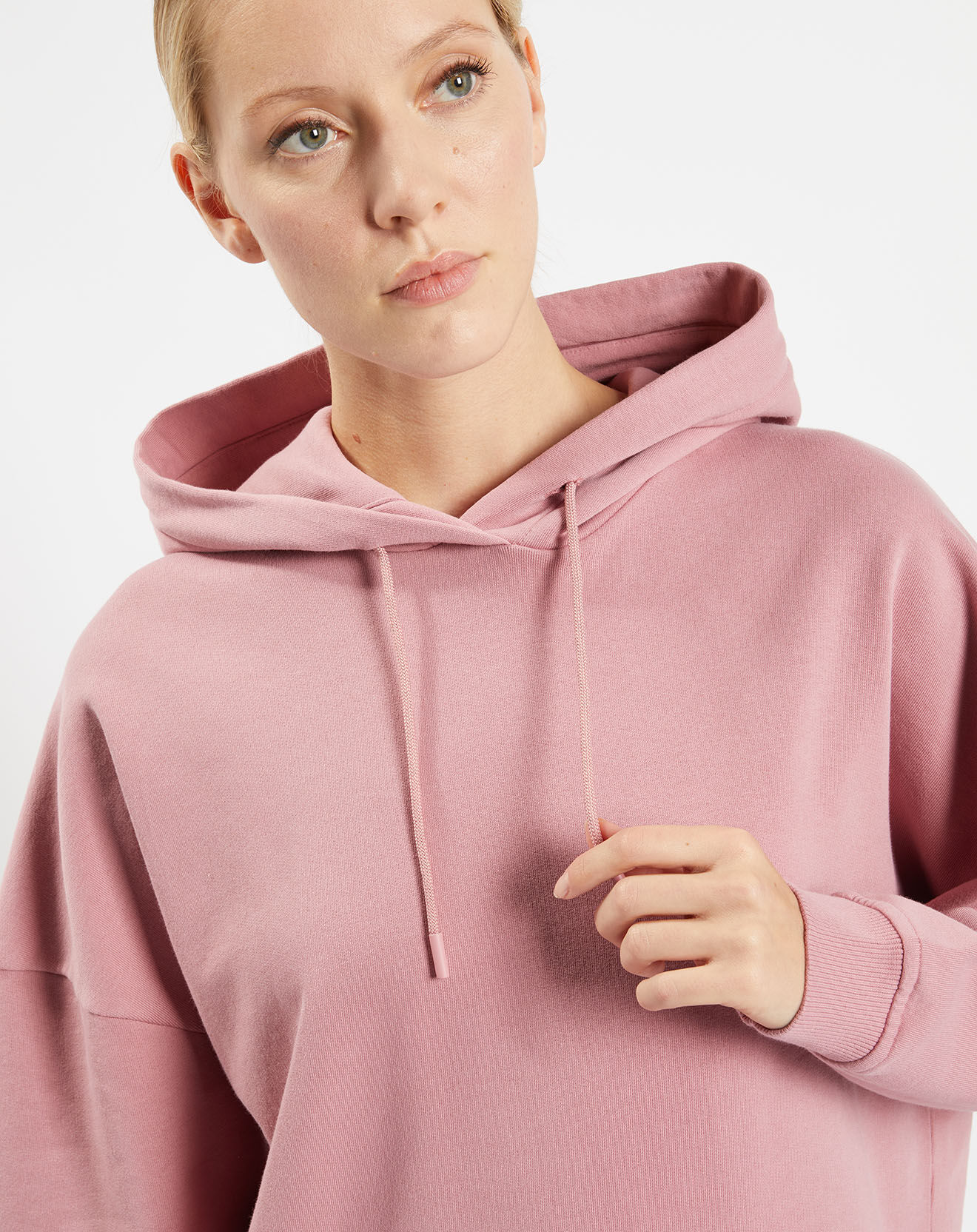 Galeries Lafayette Sweat à capuche en Coton Bio Bahut rose
