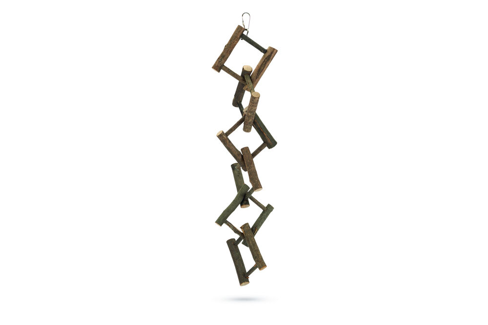 Beeztees Bege Torentrap - Vogelspeeltje - Bruin - 5x5x57 cm